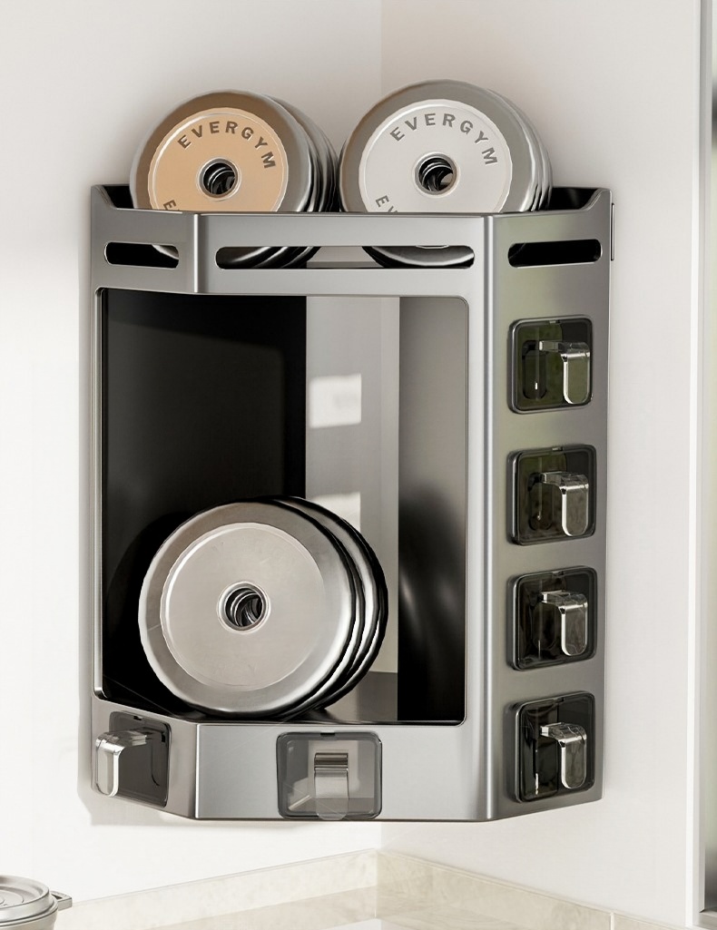 Kitchen condiment storage rack 2 02