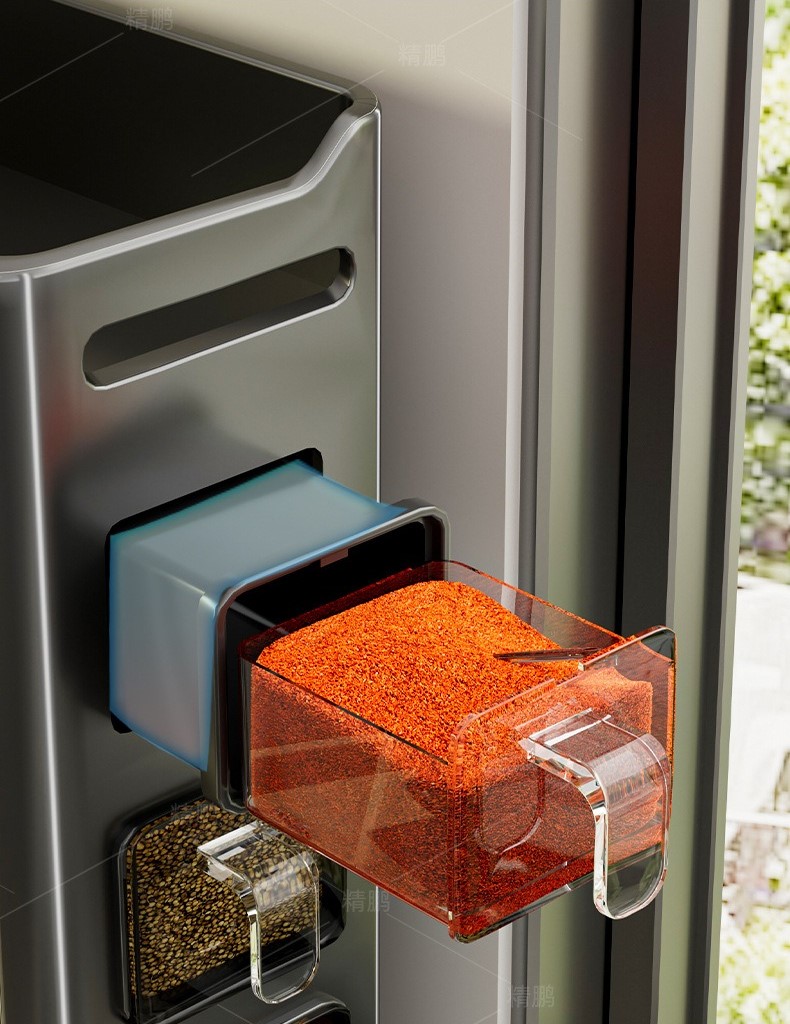 Kitchen condiment storage rack 2