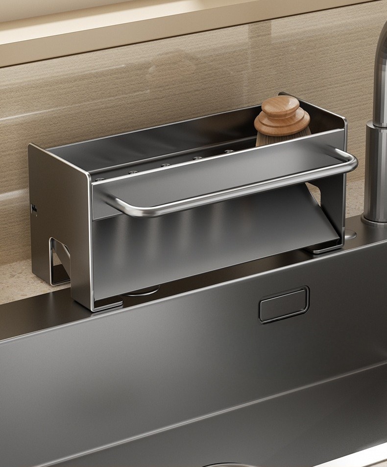 Kitchen drain artifact sink storage rack 3 02