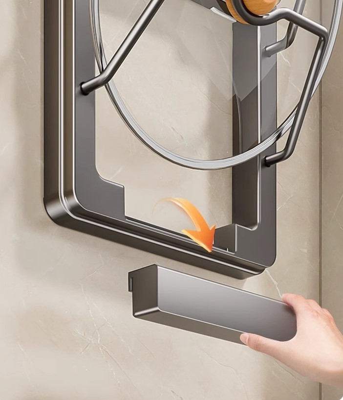 Suction cup aluminum shelf with drainage holes 14