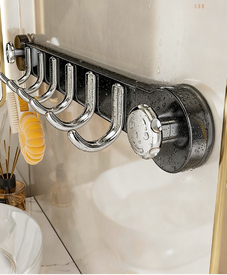 Suction Cup Multifunctional Kitchen Hanging Rod 13 01