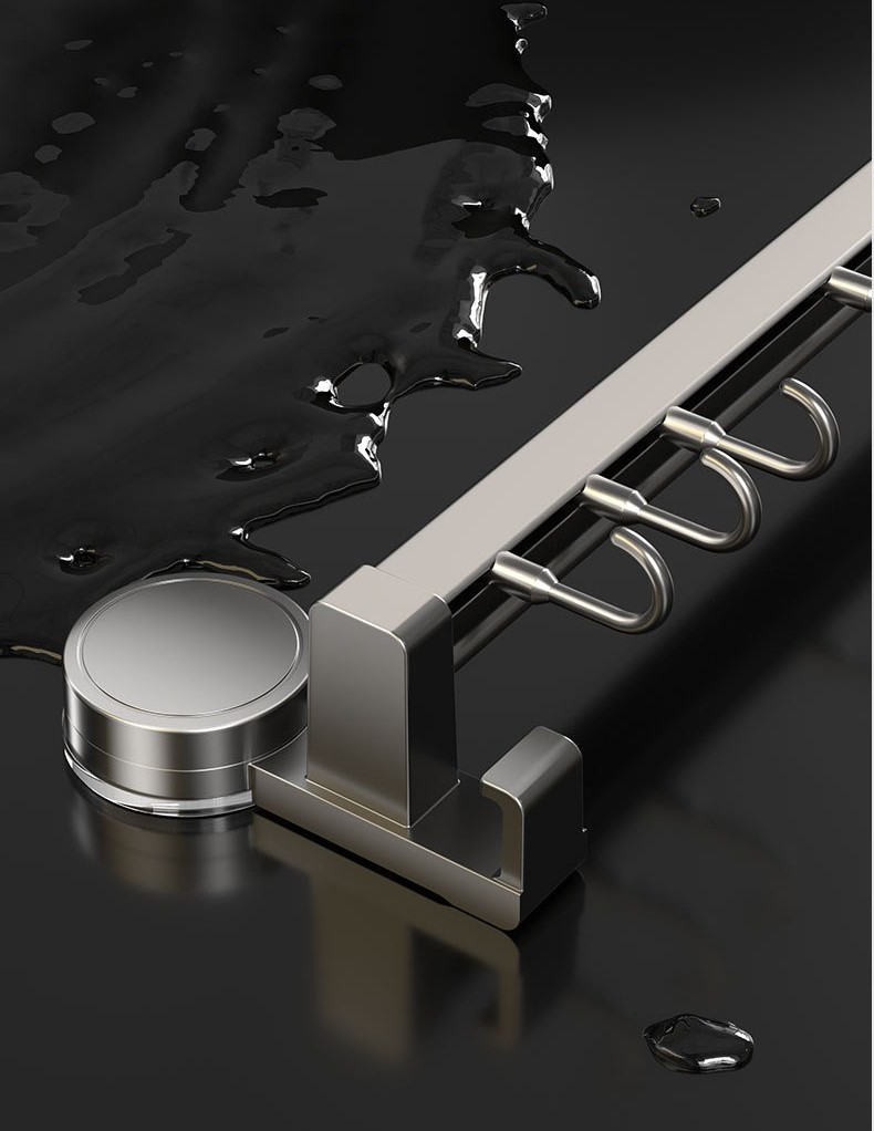 Suction cup type no-drill hook kitchen storage rack 10