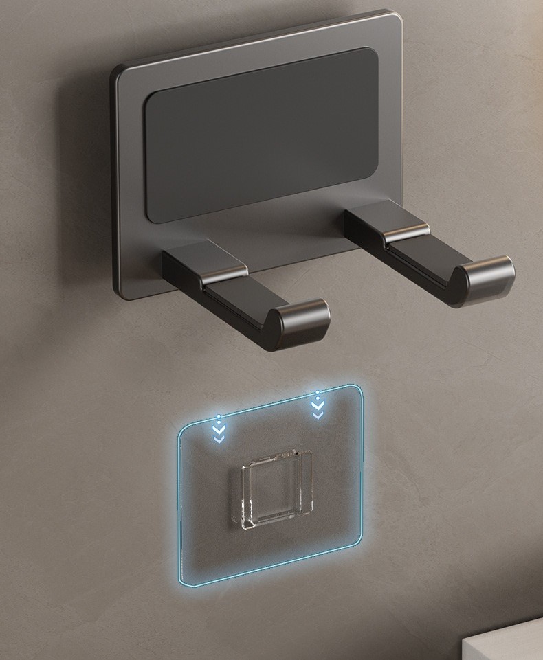 Wall-mounted hair dryer holder 18 02