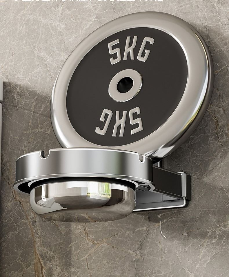 Suction cup type bathroom ashtray wall-mounted storage 26 02