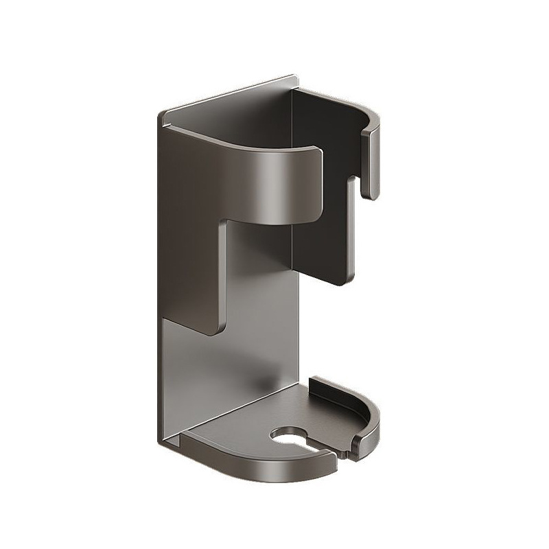 Black no-drill wall-mounted electric toothbrush holder 49 01