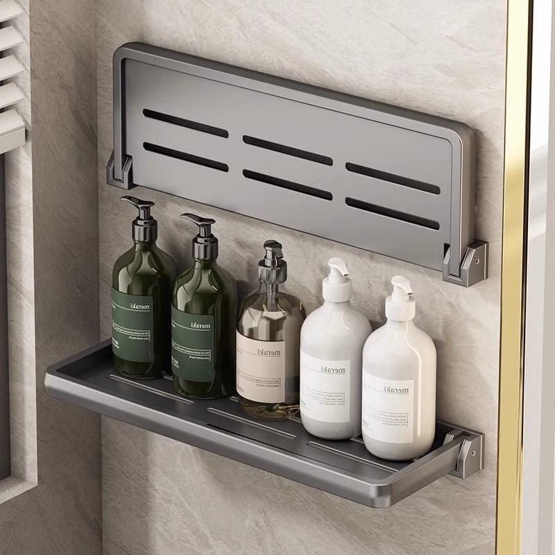 Folding bathroom cosmetic storage rack 45 02