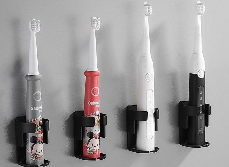 Home Black Wall-Mounted Electric Toothbrush Holder 50 02