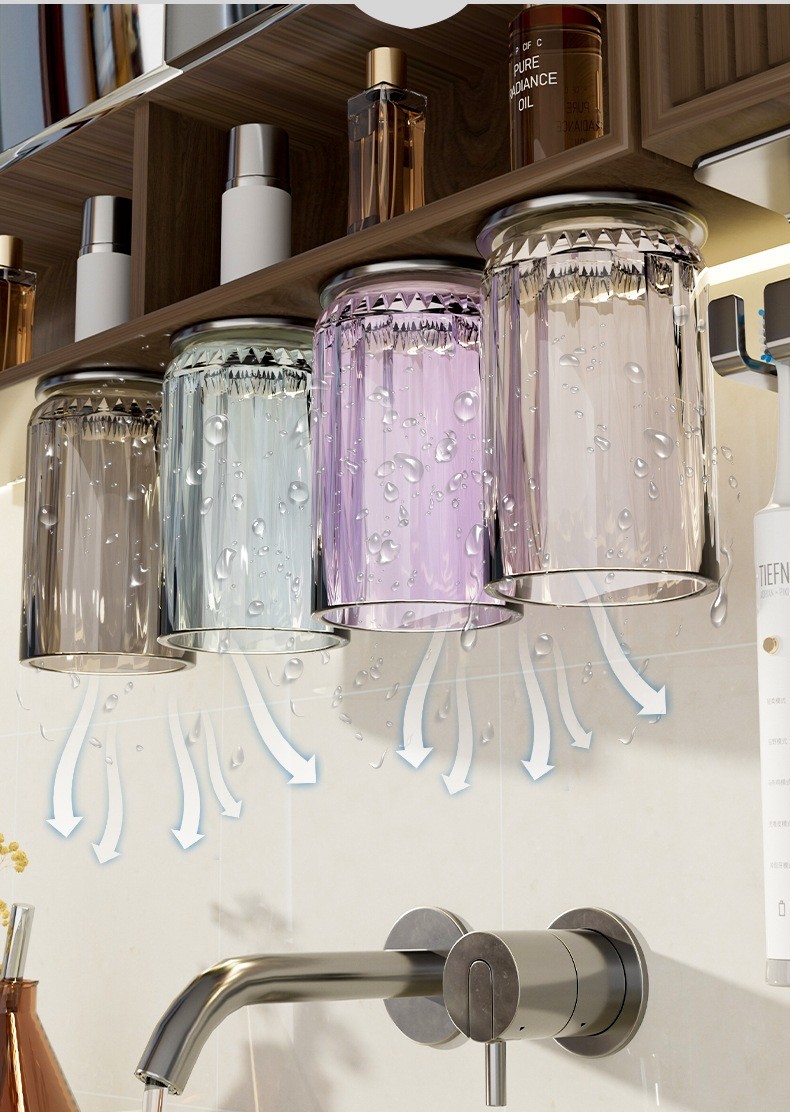 Magnetic toothbrush holder under the mirror cabinet 51 02