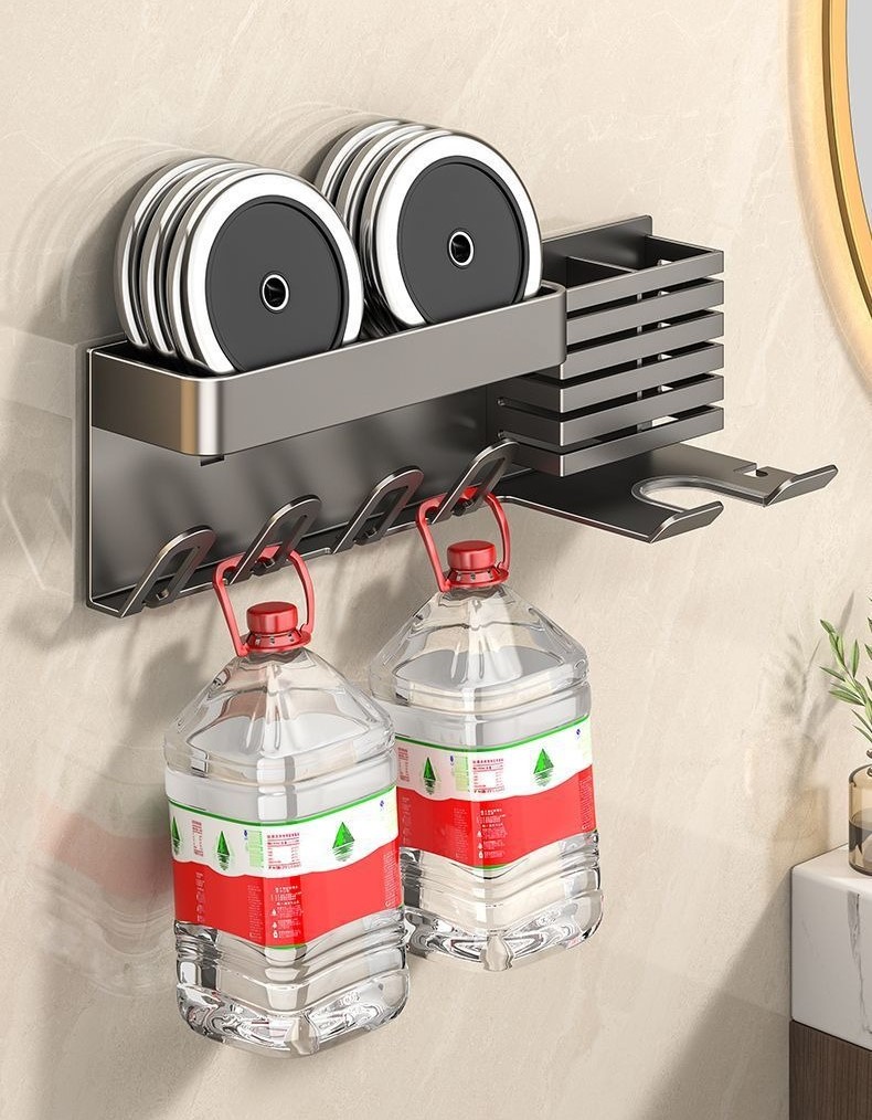 No-drill bathroom hair dryer holder bracket 47